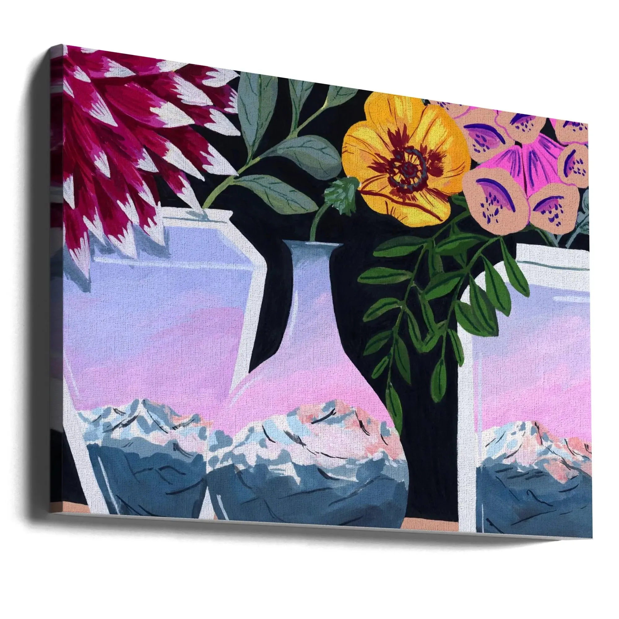 Alpenglow By Sarah Gesek- Stretched Canvas, Poster or Fine Art Print